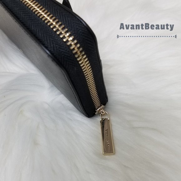 Kate Spade new York Large Continental Wallet Cat Meow Black White leopard - Picture 6 of 9